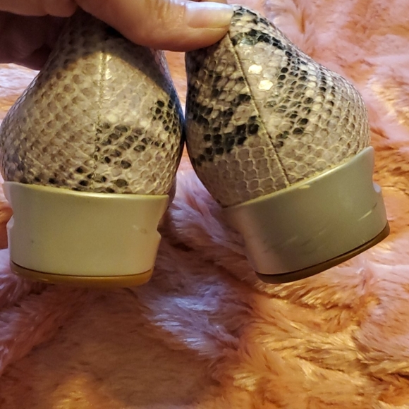 Size 9 NikeAir Cole Haan Faux Snakeskin Wedges - Picture 3 of 9